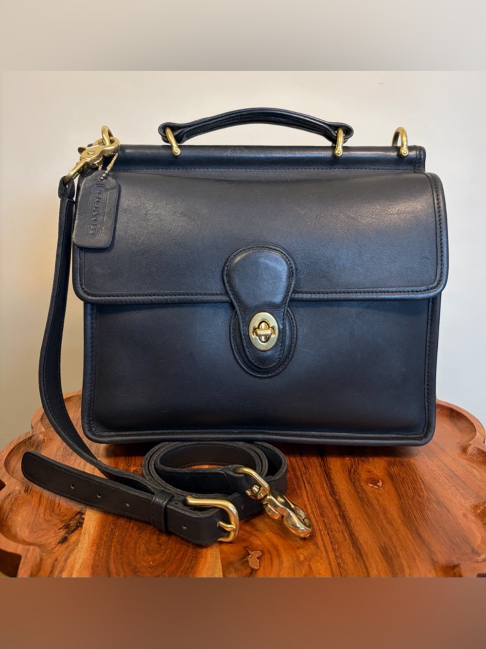 Vintage COACH Willis Top Handle Black Crossbody Costa Rica 9927 EUC - Picture 17 of 17